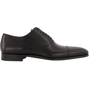 Magnanni veterschoen zwart uni leer