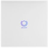 WOOX R7063 Smart wall light switch, WiFi 2.4Ghz, Schuko, <= 800W, 10-30m, White