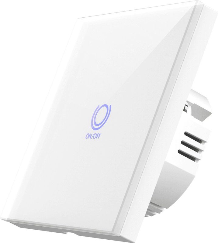 WOOX R7063 Smart wall light switch, WiFi 2.4Ghz, Schuko, <= 800W, 10-30m, White