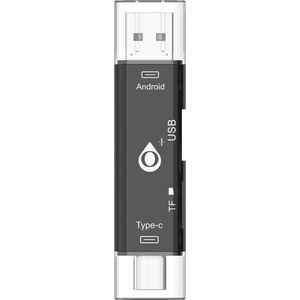Moveteck 5 in 1 OTG Adapter Kaartlezer - Universeel OTG Adapter Type C - Micro Sd - USB 3.0 - Micro port voor Telefoon en PC