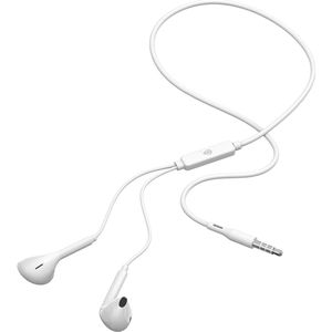 In Ear Oordopjes 1+ 2023 Model NC3162 - Oortjes met draad en microfoon - 3,5 mm Audio Jack - Geschikt voor Samsung, HTC, Nokia, One Plus, Sony, Xiaomi, Huawei - 12cm kabel (Wit Kleur)