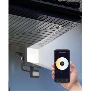 WOOX R5113 Smart floodlight met PIR sensor instelbaar wit (20W, 2700-6500K)