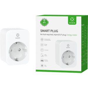WOOX R6118 - Smart Plug - Energy Monitoring - Alexa & Google Assistant - No Hub Required