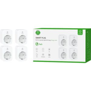 WOOX R6118 4 PACK - Smart Plug - Energy Monitoring - Alexa & Google Assistant - No Hub Required