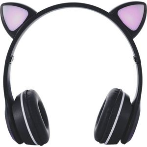 M.TK Draadloze Koptelefoon voor kinderen Zwart Kleur - Bluetooth Hoofdtelefoon 5 uur ononderbroken speeltijd - Kinder Hoofdtelefoon-Draadloze Koptelefoon - Zwart Kleur