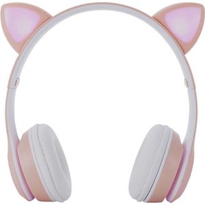 M.TK Draadloze Koptelefoon voor kinderen Roze Kleur - Bluetooth Hoofdtelefoon 5 uur ononderbroken speeltijd - Kinder Hoofdtelefoon-Draadloze Koptelefoon - Roze Kleur