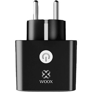 WOOX R6169 Matter Smart Plug met energiemeter | Max. 3680W | Zwart (NL)
