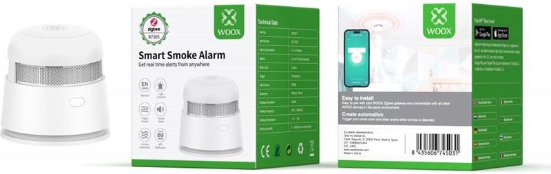 Rookmelder met sensor| WOOX R7305