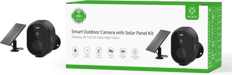 WOOX - R4253 - Outdoor Wireless Security Camera Kit - Draadloos - IP65 Weerbestendig