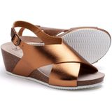 Suecos Ros sandalen dames maat 36 - brons - comfortabel - schokabsoberend - antibacterieel - flexibele zool