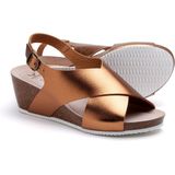 Suecos Ros sandalen dames - brons - comfortabel - schokabsoberend - antibacterieel - flexibele zool