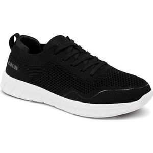 Suecos - Lätt - Medische Sneaker - Zwart - Microfiber - Anti-slip EVA Rubberzool