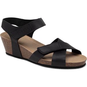 Idun - Sleehak Sandalen - Beige - Kurk - Antibacterieel