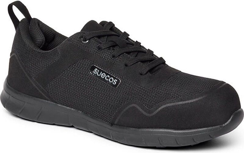 Suecos - Stabil Safety - Veiligheidsschoen - Zwart - Lichtgewicht - Schokabsorberend - Aluminium Veiligheidsneus - Hielbescherming - Antislip - Ademend