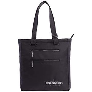 DON ALGODON - Dames handtas - damestas - shopper dames - the tote bag - organizer dames tassen binnen - Shopper Zoe, Zwart, 32 x 10 x 35 cm