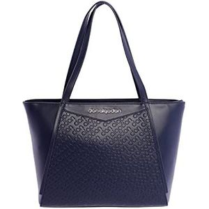 Don Algodón Dames handtas Shopper Ariadna, 32 cm (B) x 14 cm (D) x 26 cm (H), marineblauw,