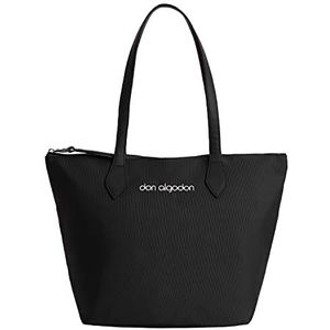 DON ALGODON - Dames handtas - dames handtassen - shopper dames - The Tote tas met ritssluiting - organizer voor dames binnenin, Zwart