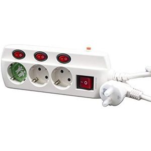 Basis met individuele schakelaar 3-voudig 16A/250V