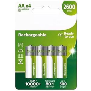 Oplaadbare batterij R6B4B260/10 AA, 4 stuks voor een langere levensduur