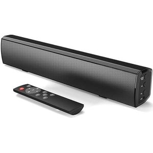 Bluetooth tv-soundbar, krachtige 50 W 2.1 stereo soundbar, equalizer-bediening, bluetooth, optische en cinch-verbinding met USB- en AUX-weergave, afstandsbediening