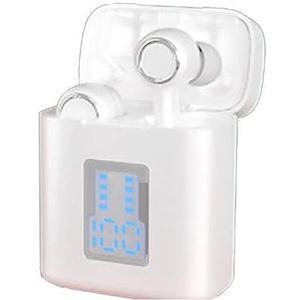 PRENDELUZ Draadloze Bluetooth-hoofdtelefoon, wit, waterdicht, met oplaadbox, Smart Touch, compatibel met iOS/Android