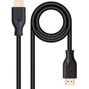 PRENDELUZ HDMI 2.0 kabel type A stekker aan beide uiteinden 4K @60Hz 18Gbps 5m zwart compatibel met PS5, PS3, PS4, PC, projector, 4K UHD TV/HDTV, Xbox