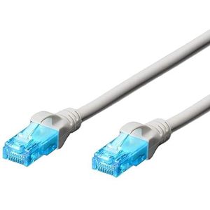 CAT 5e U/UTP patchkabel PVC digitale kabel 2 meter grijs blauw voor netwerkcommunicatie