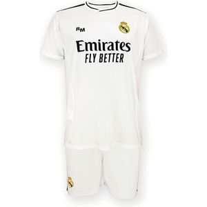 Real Madrid - Thuis Tenue 2024/2025 - Voetbaltenue Kinderen - Wit - Shirt en Broekje