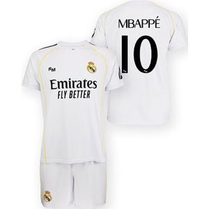 Real Madrid - 25/26 Mbappé - Thuistenue - Wit - Shirt & Broekje