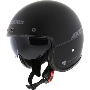 Axxis - Hornet - Jethelm - Mat Zwart - Ingebouwd Zonnevizier - ECE/DOT-Certificering