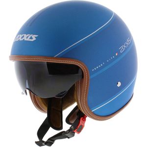 Axxis Hornet SV jethelm Vita mat blauw L - Motorhelm Brommerhelm