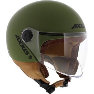 Axxis Square S helm mat groen L - Scooterhelm / Motorhelm