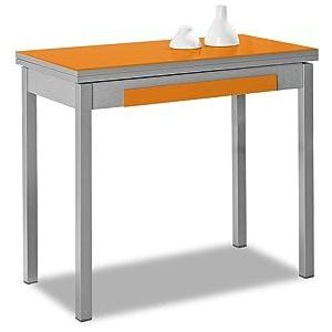 ASTIMESA Baaitype keukentafel, metaal, oranje, 80 x 40 cm