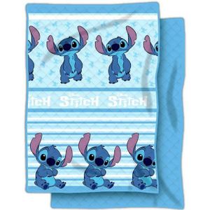 Lilo & Stitch - Quilt - Beddensprei - Blauw - Zacht Materiaal
