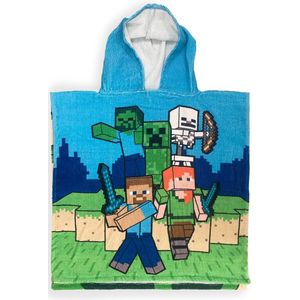 Minecraft - Poncho - Badponcho - Zacht en Absorberend Katoen