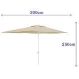 Parasoll Marbueno Beige Polyester Staal 200 x 300 cm
