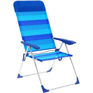 Vouwbare Stoel Marbueno Strepen Blauw 69 x 109 x 58 cm