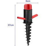 Marbueno Parasol Pincho Plastic Zwart 37x6x6 cm Strand en Tuin 10505