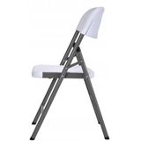 Marbueno Vouwstoel Kunststof Wit 44x53x83 cm Catering, Strand en Kamperen 10531