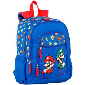 Kinderrugzak Super Mario Blauw (40 x 30 x 16 cm)