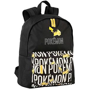 TOYBAGS Pokemon Amerikaanse rugzak, personaliseerbaar, 41 cm, met laptopvak, kleur, eenheidsmaat, casual, Kleur: zwart/bruin,, Casual
