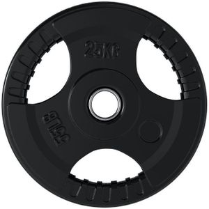 Standaard rubber schijf 28mm fitnessdigital - 25kg