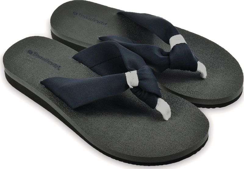 BRASILERAS - Nudo - Badslippers - Zwart - Stof/Rubber