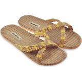 Brasileras - Amelia - Sandalen - Zwart - Linnen - Antislip EVA-zool
