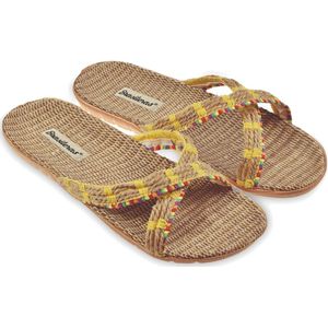 Brasileras - Amelia - Sandalen - Beige - Linnen - Antislip EVA-zool