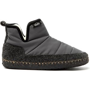 Nuvola - Sloffen Unisex - Donkergrijs - Nieuwe Wol - Versterkte Zool