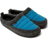 Nuvola - Sloffen Unisex - Petroleumblauw - Nieuw Wol - Versterkte Zool