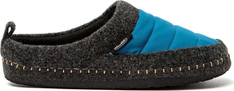 Nuvola - Sloffen Unisex - Petroleumblauw - Nieuw Wol - Versterkte Zool