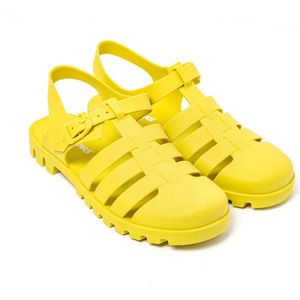 Brasileras - Skipy - Gelei Sandalen - Geel - Antislipzool - Rubberen Band met Gesp