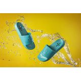 Brasileras - Splash Slippers - Donker Turquoise - Rubberen Band met Logo